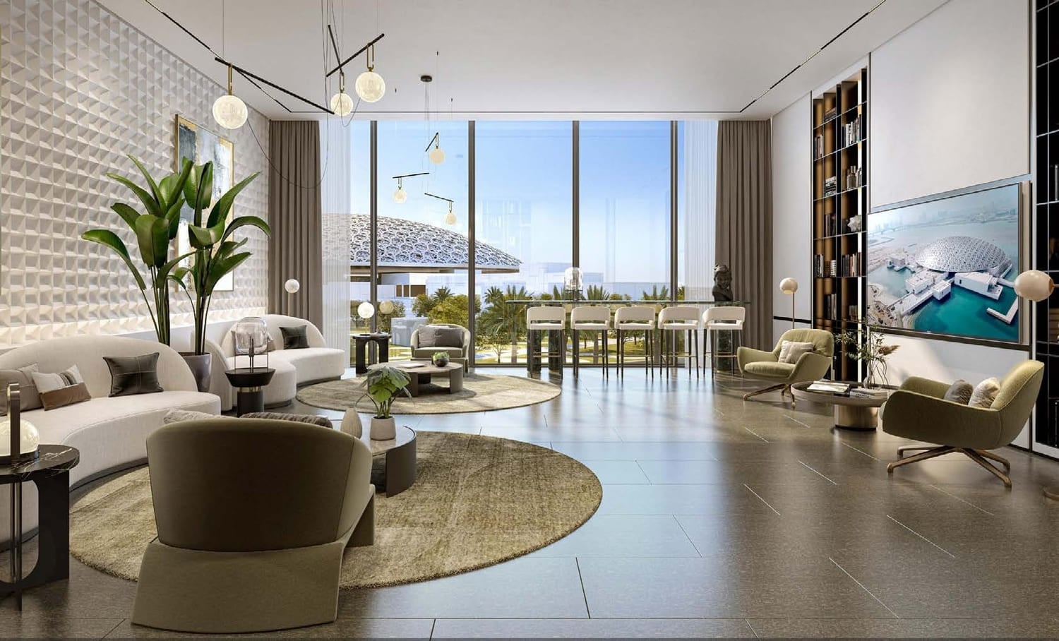 Louvre Abu Dhabi Residences by Aldar, image 14 of 14. Render supplied by developer.