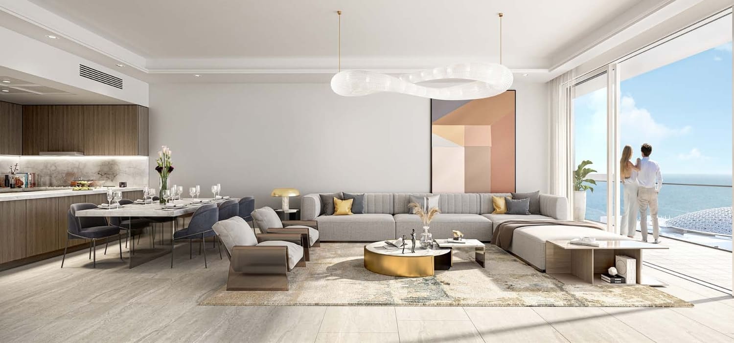 Louvre Abu Dhabi Residences by Aldar, image 9 of 14. Render supplied by developer.
