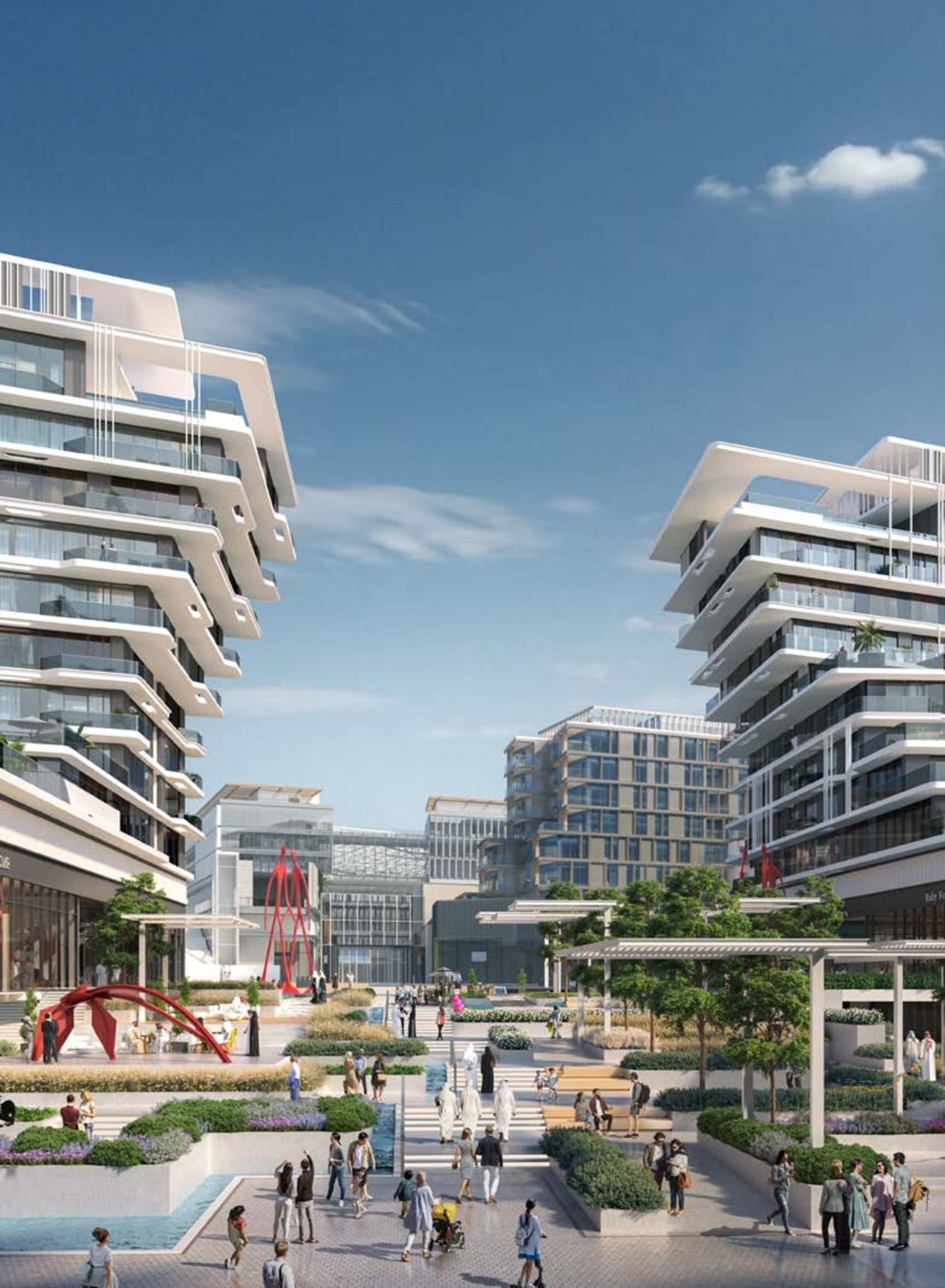 Louvre Abu Dhabi Residences by Aldar, image 4 of 14. Render supplied by developer.