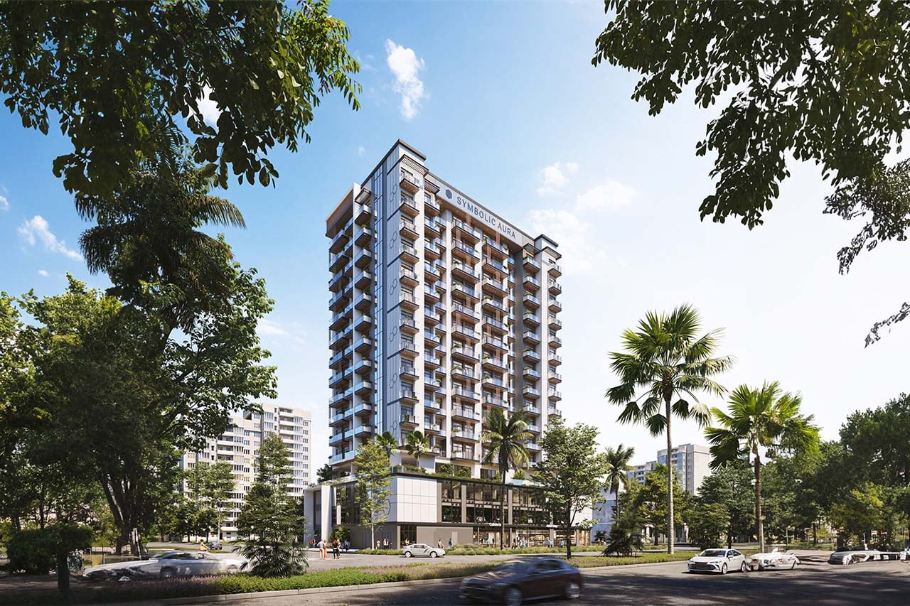 Symbolic Aura, Jebel Ali First. Render supplied by developer.
