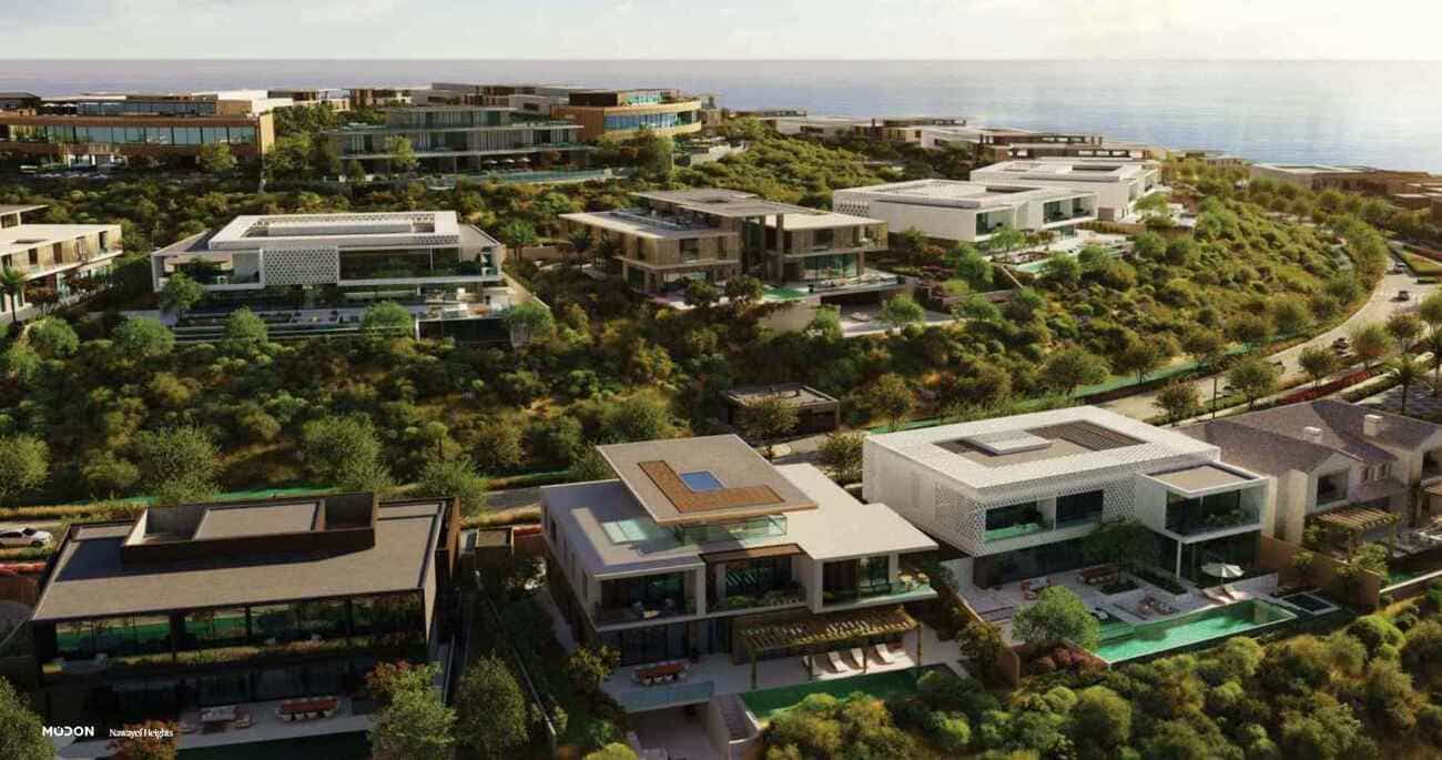 Nawayef West by Modon Properties by Modon, image 1 of 35. Render supplied by developer.