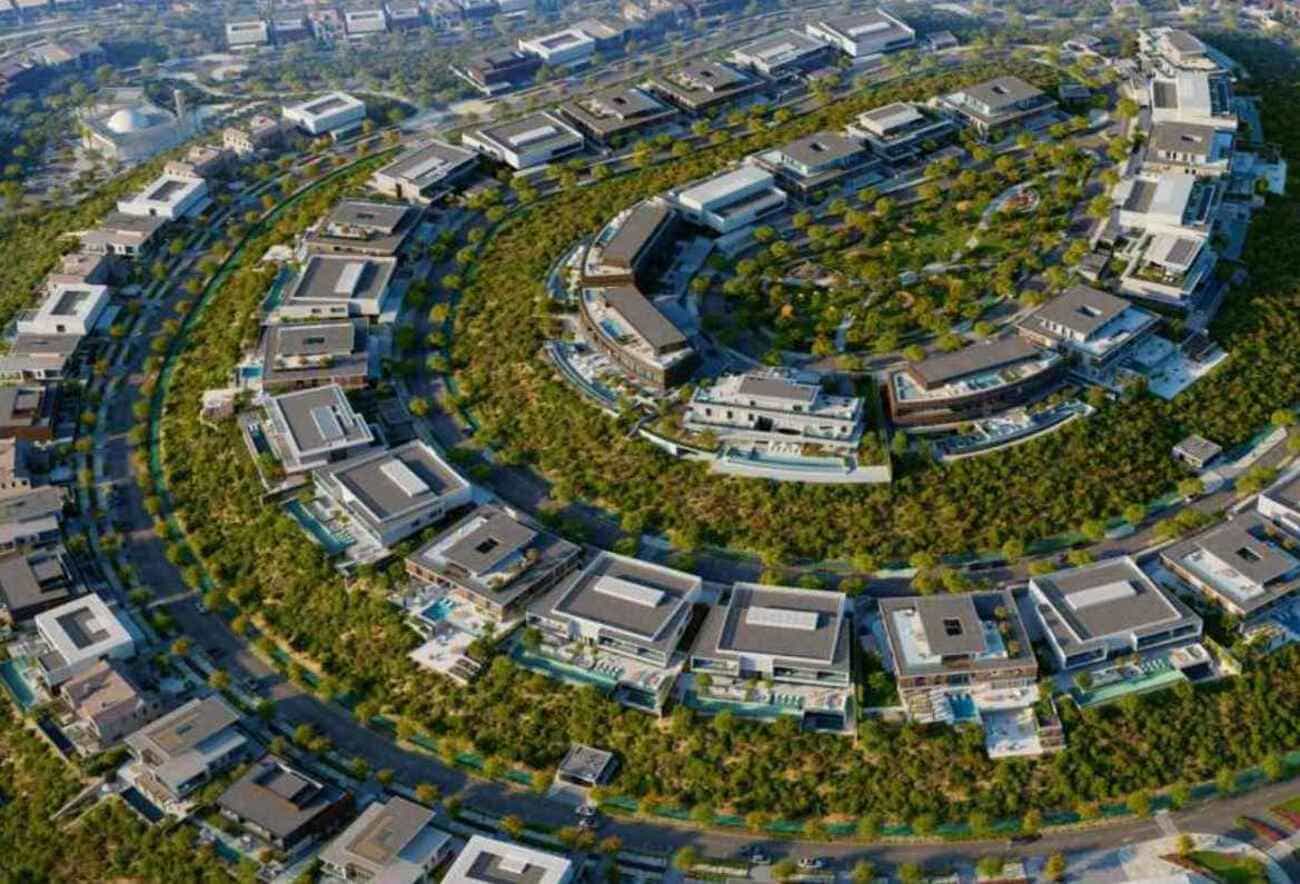 Nawayef West by Modon Properties by Modon, image 2 of 35. Render supplied by developer.