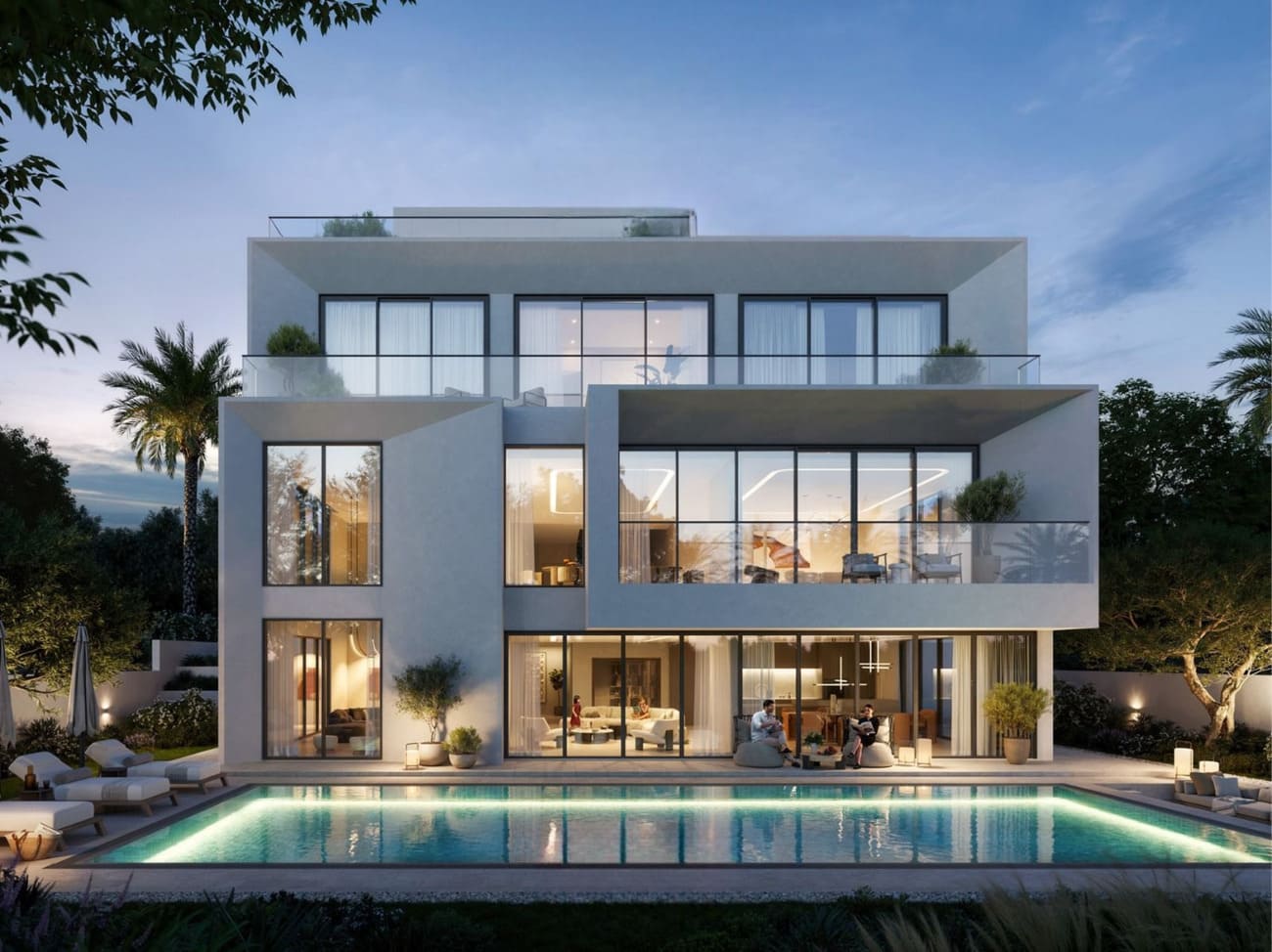 The Palace Villas Ostra by Emaar, The Oasis. Render supplied by developer.