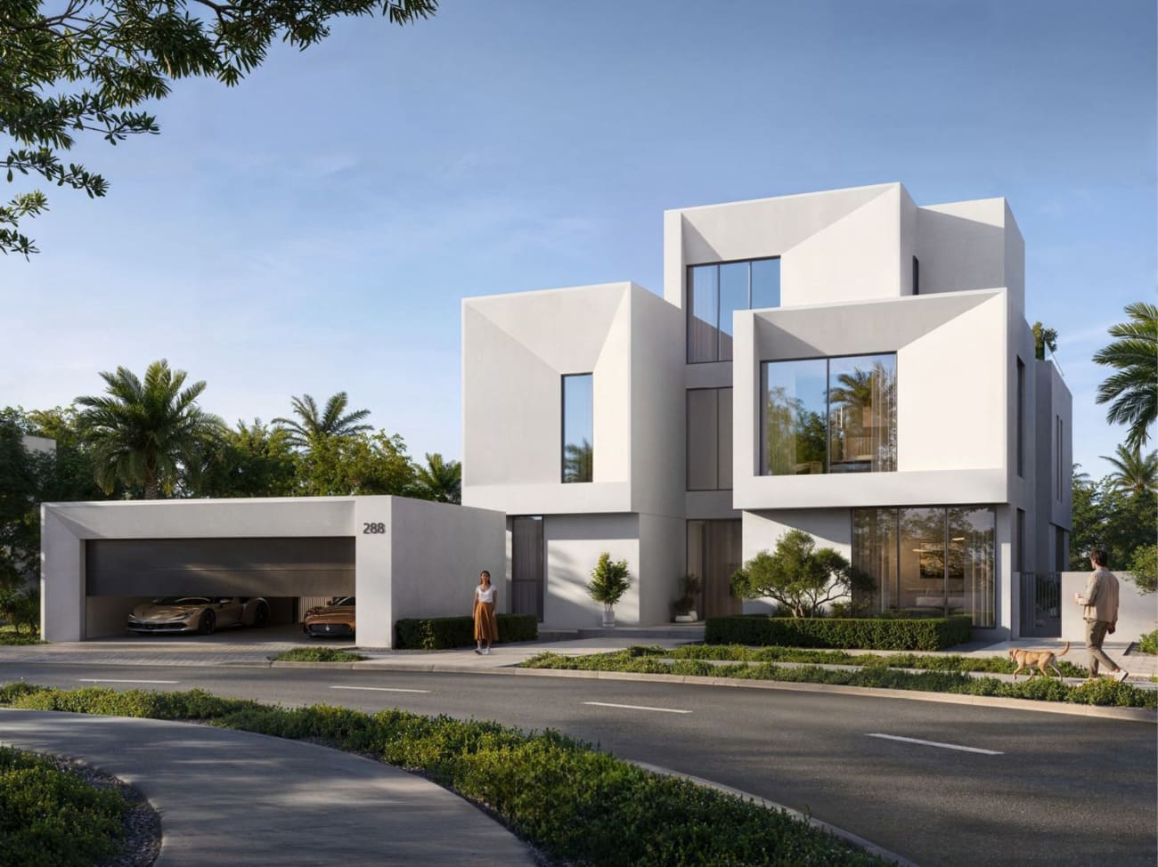 The Palace Villas Ostra by Emaar, image 1 of 9. Render supplied by developer.