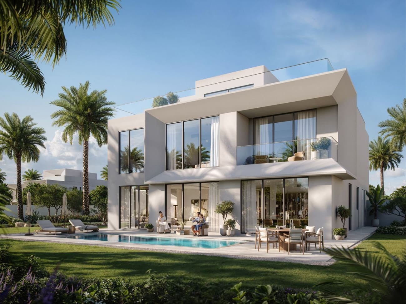 The Palace Villas Ostra by Emaar, image 4 of 9. Render supplied by developer.