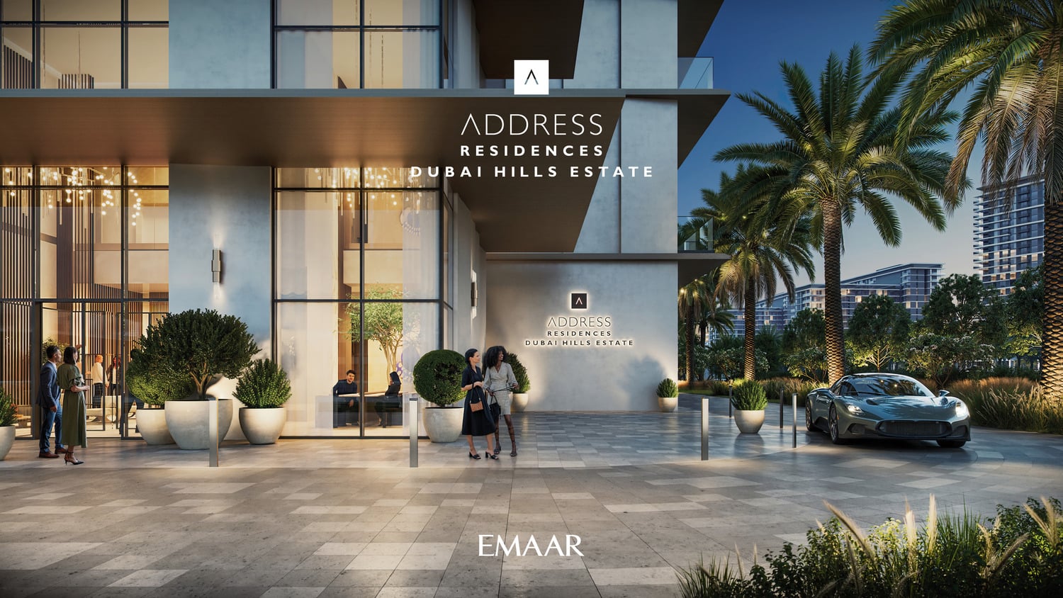 Address Residences Dubai Hills Estate by Emaar, image 3 of 7. Render supplied by developer.