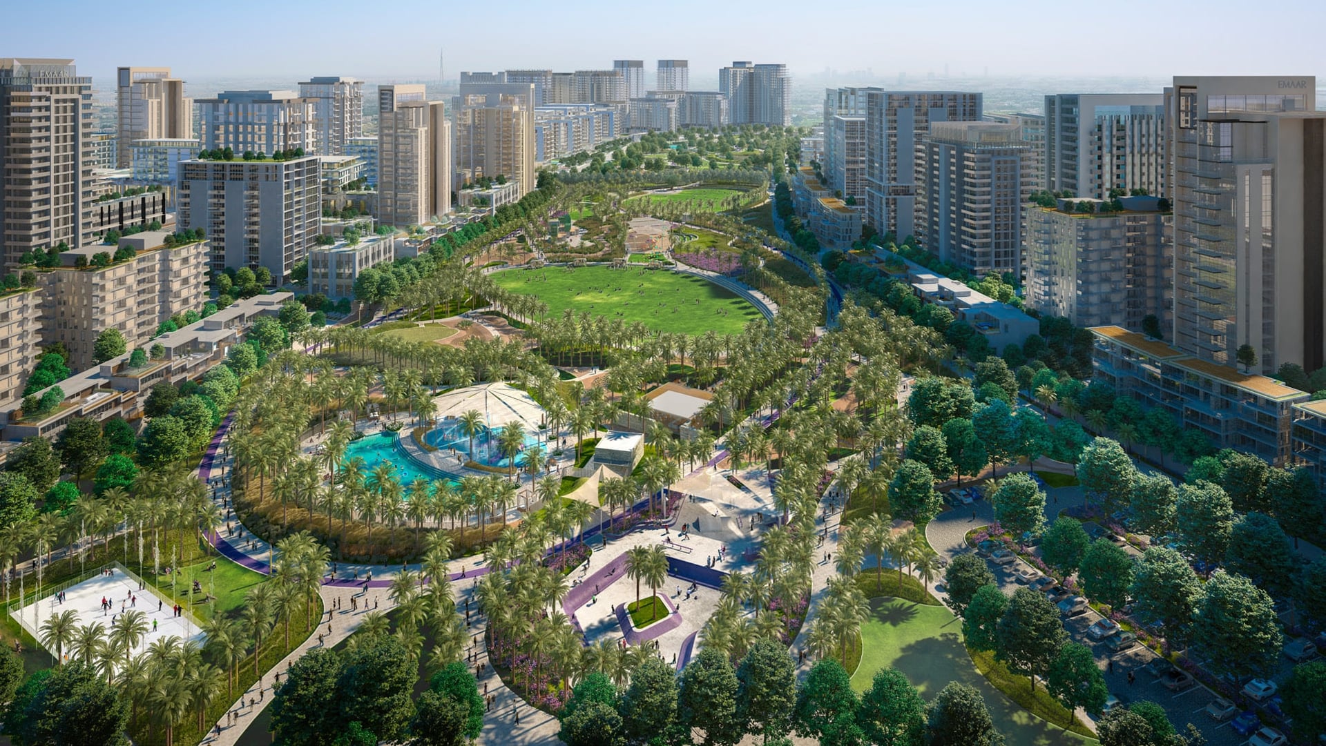 Hills Park by Emaar, image 1 of 10. Render supplied by developer.
