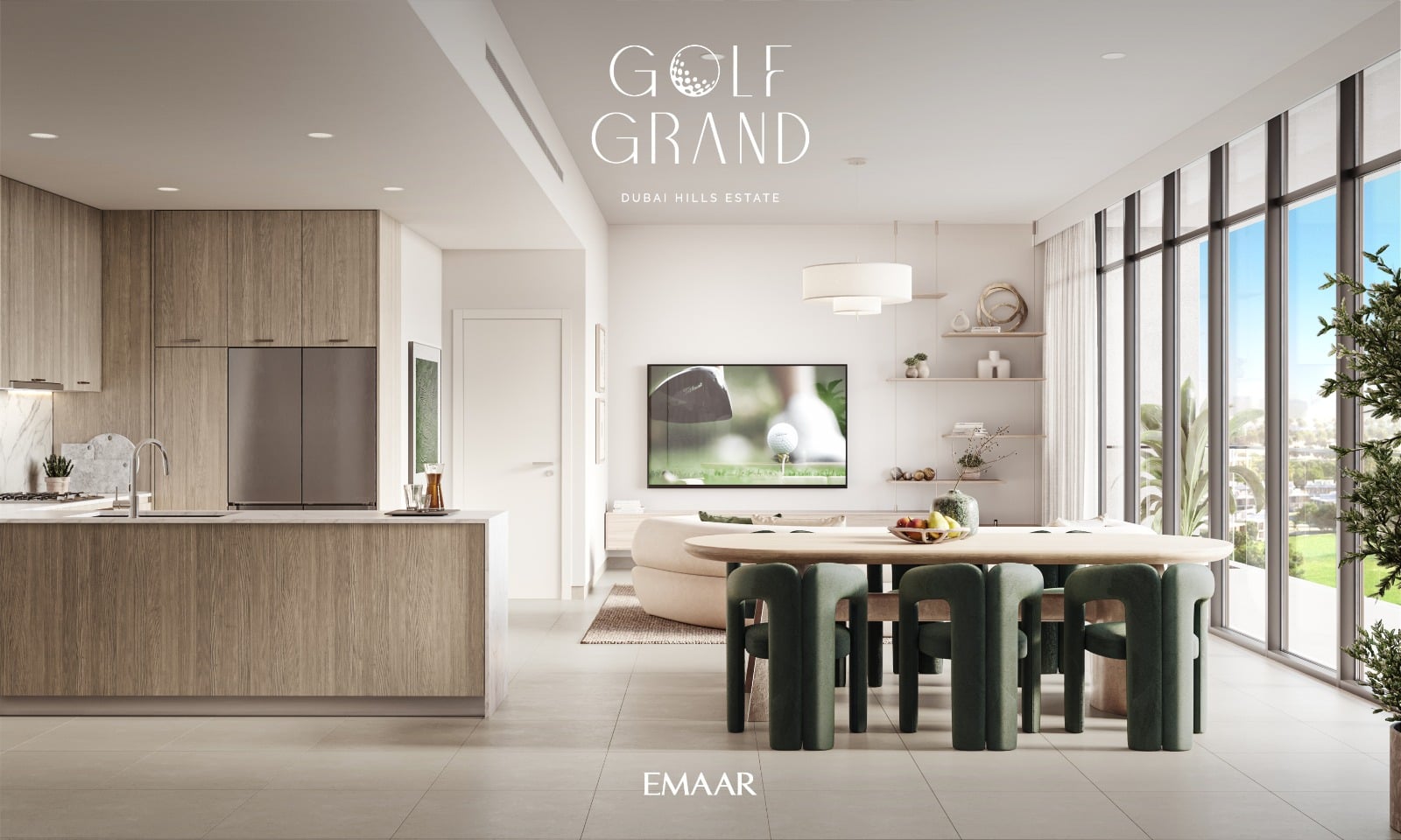 Golf Grand by Emaar, image 6 of 10. Render supplied by developer.