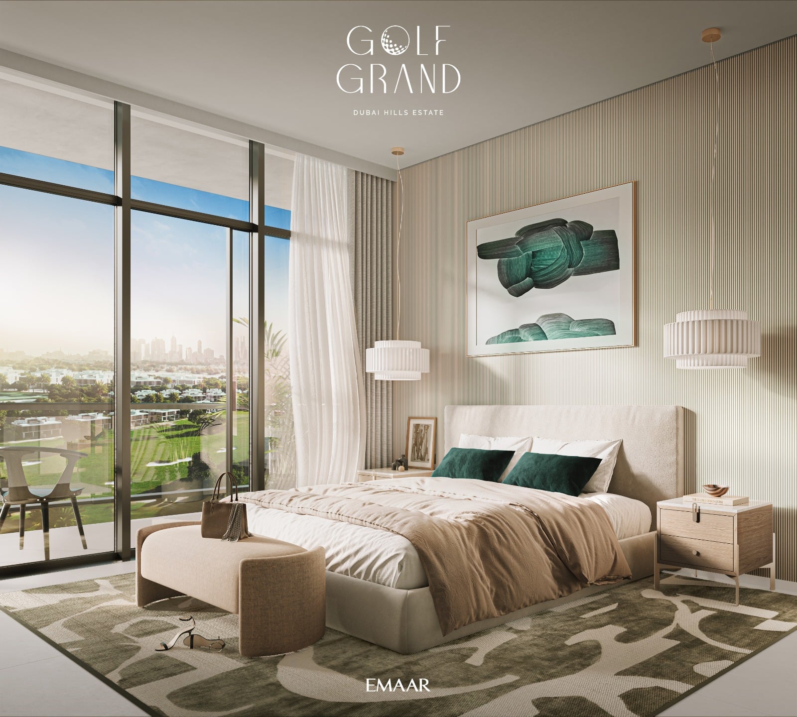 Golf Grand by Emaar, image 7 of 10. Render supplied by developer.