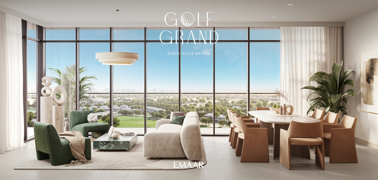 Golf Grand by Emaar, image 8 of 10. Render supplied by developer.
