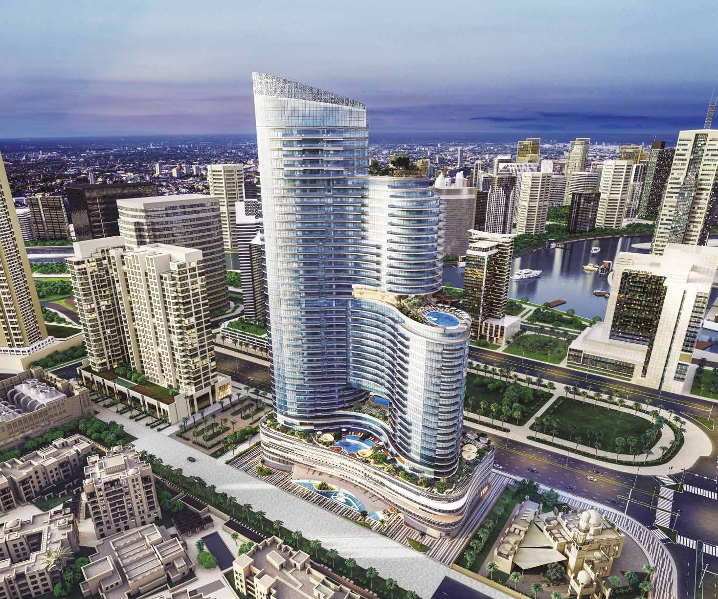 Imperial Avenue by Shapoorji Pallonji, Downtown Dubai. Render supplied by developer.