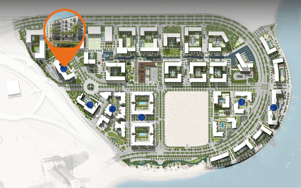 Mesk Residences Maryam Island by Eagle Hills, image 6 of 6. Render supplied by developer.