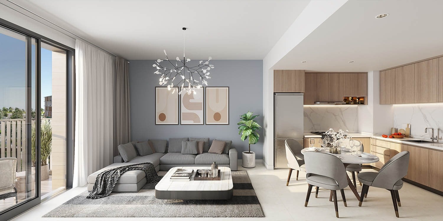 Mesk Residences Maryam Island by Eagle Hills, image 4 of 6. Render supplied by developer.