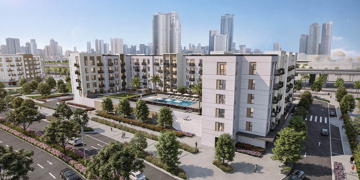 Mesk Residences Maryam Island by Eagle Hills, image 2 of 6. Render supplied by developer.