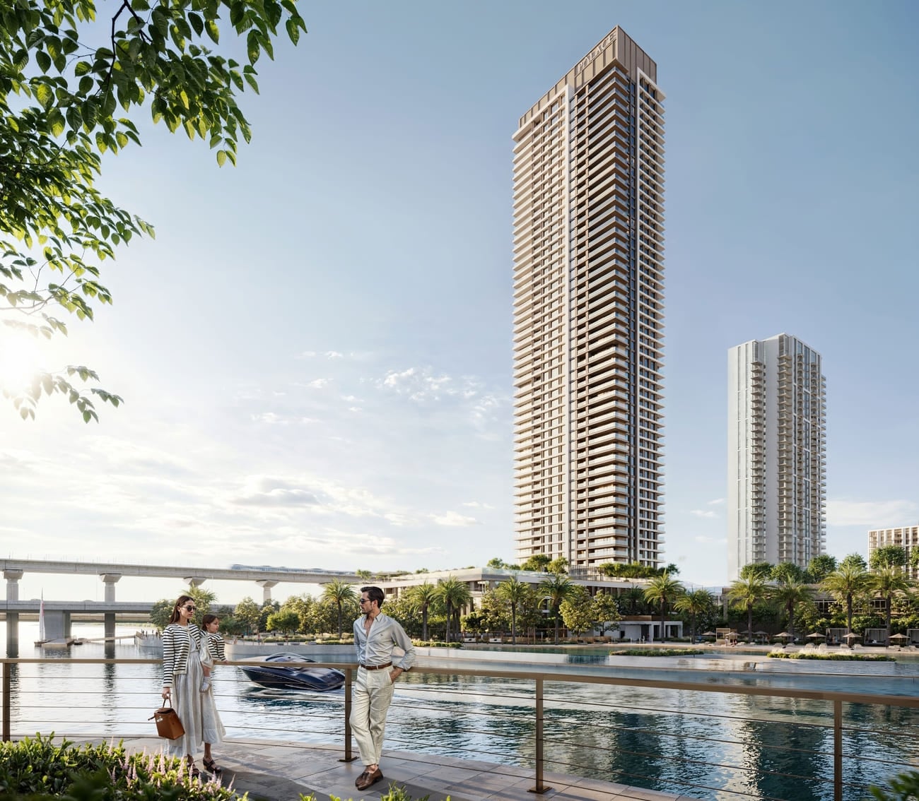 Palace Residences Creek Blue by Emaar, image 1 of 5. Render supplied by developer.