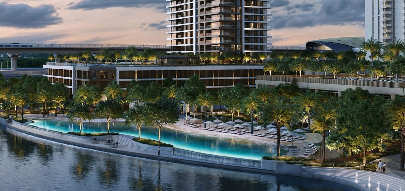 Palace Residences Creek Blue by Emaar in Dubai Creek Harbour, render supplied by developer