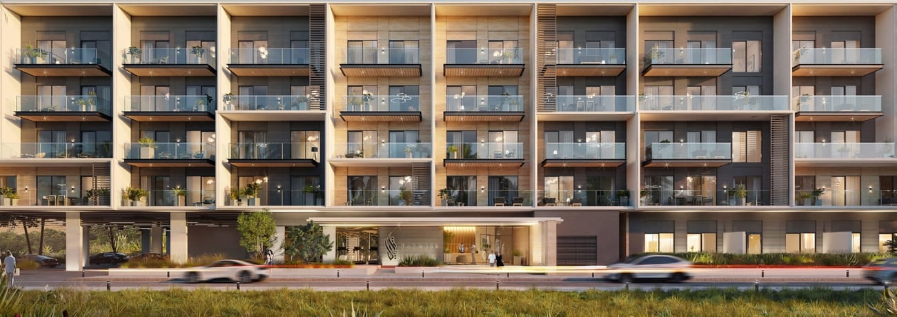 Divine Residencia by Takmeel Real Estate Development, image 1 of 11. Render supplied by developer.