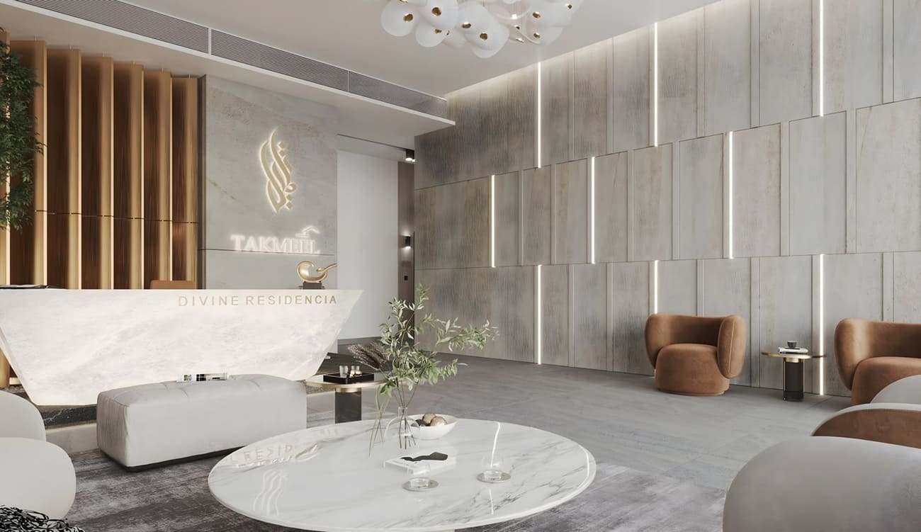 Divine Residencia by Takmeel Real Estate Development, image 10 of 11. Render supplied by developer.