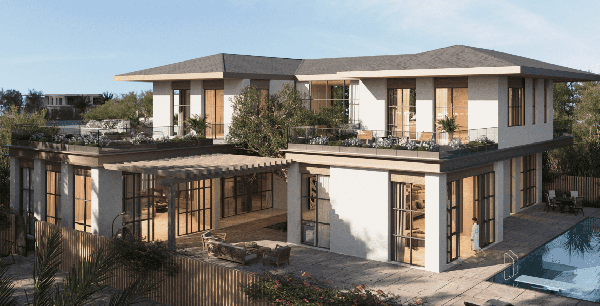 Al Naseem Villas by Modon Properties by Modon in Al Hudayriat Island, render supplied by developer