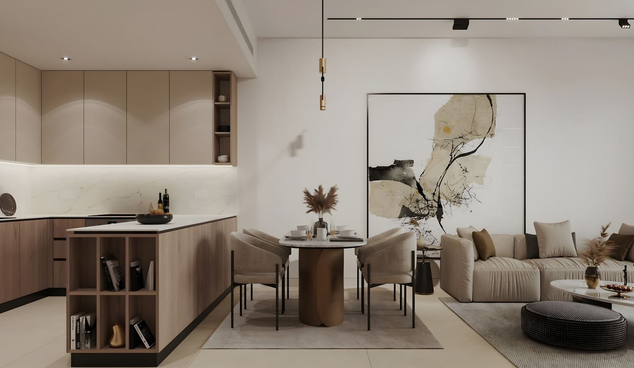 Divine Residencia by Takmeel Real Estate Development, image 6 of 11. Render supplied by developer.
