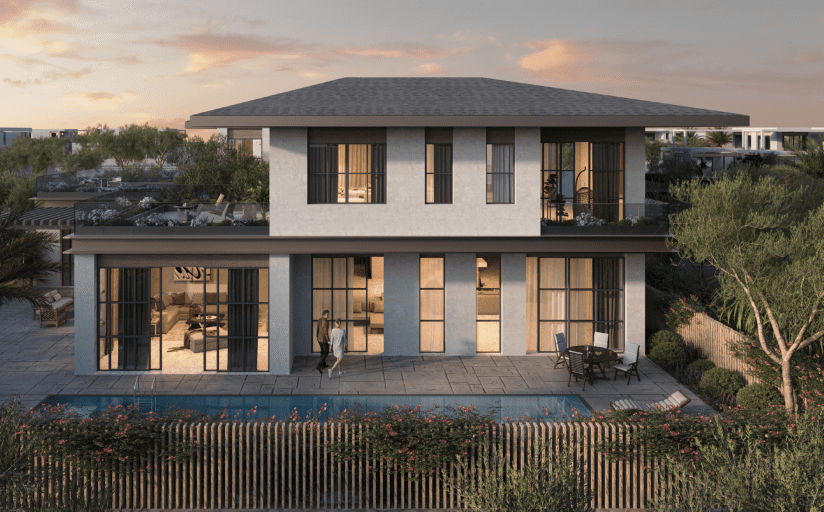 Al Naseem Villas by Modon Properties by Modon, image 1 of 16. Render supplied by developer.
