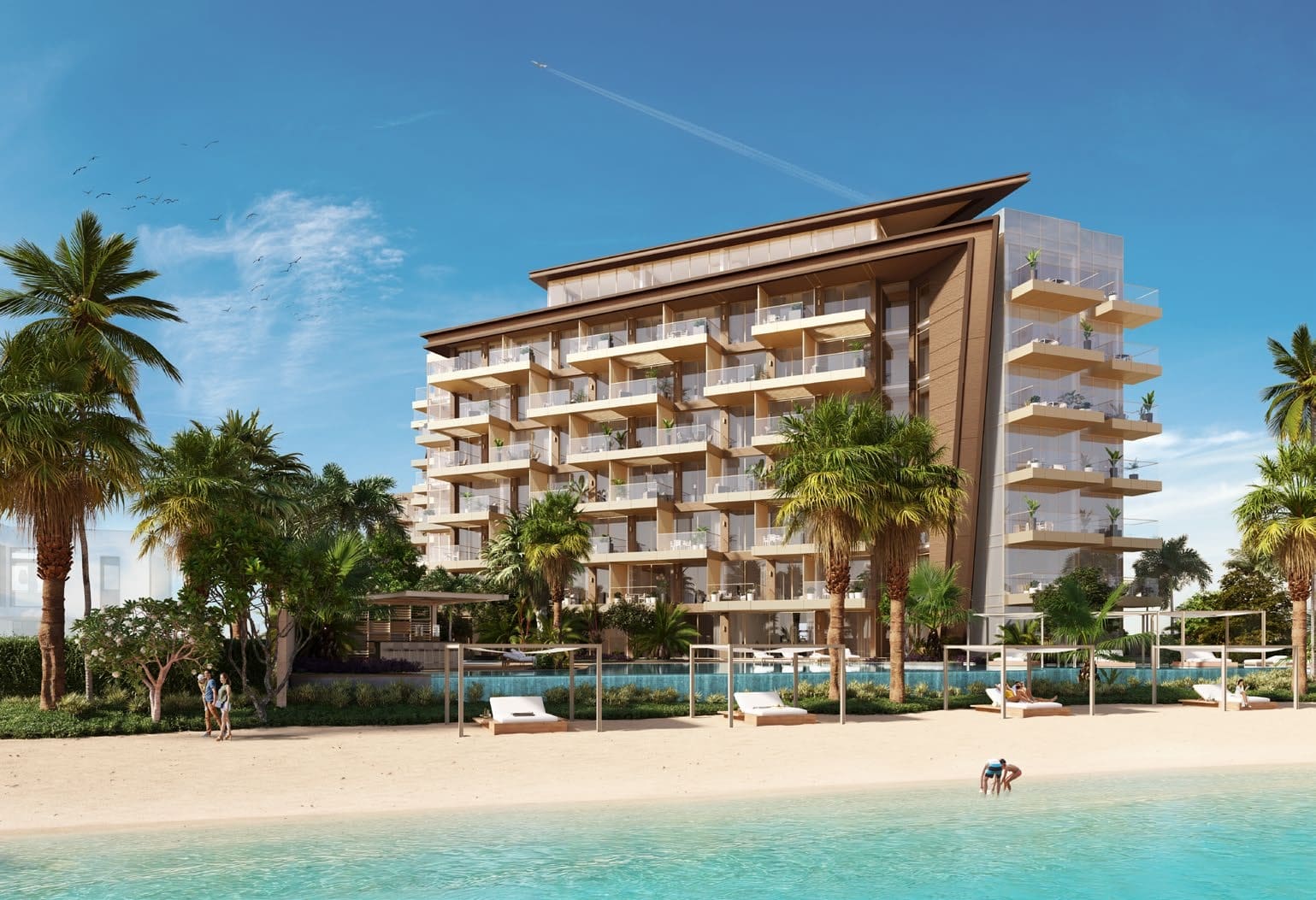 Ellington Beach House, Palm Jumeirah. Render supplied by developer.