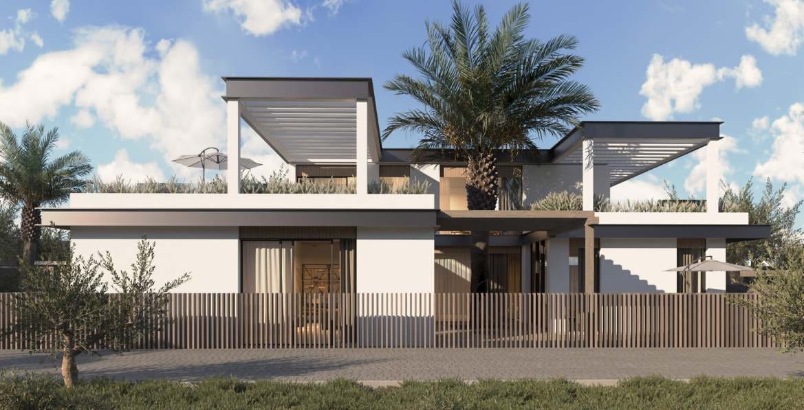 Al Naseem Villas by Modon Properties by Modon, image 5 of 16. Render supplied by developer.