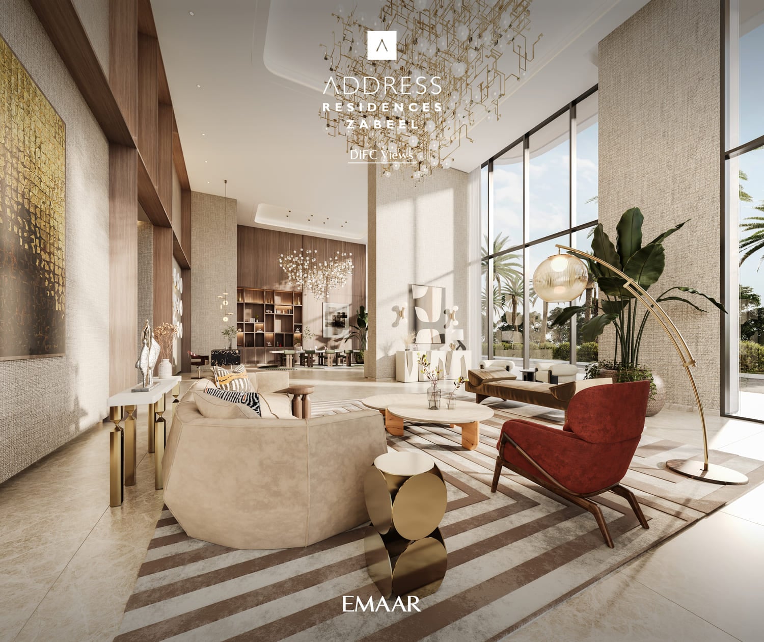 Address Residences Zabeel by Emaar, image 6 of 9. Render supplied by developer.