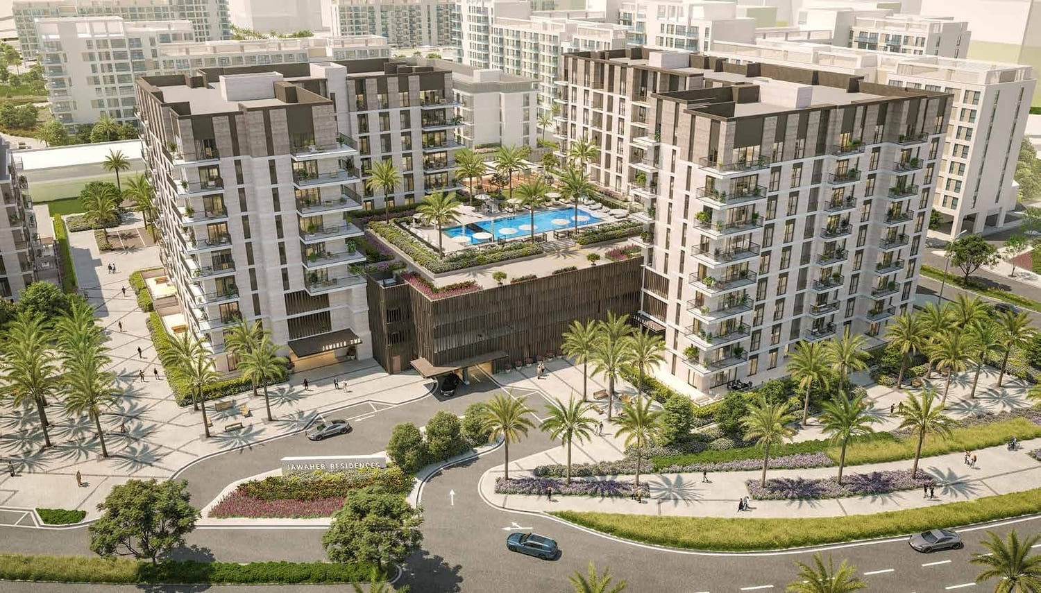 Jawaher Residences Maryam Island by Eagle Hills, Maryam Island. Render supplied by developer.