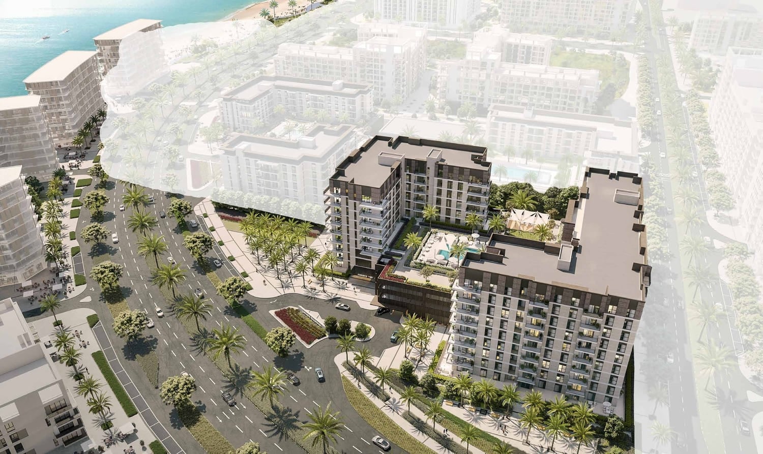 Jawaher Residences Maryam Island by Eagle Hills, image 2 of 9. Render supplied by developer.