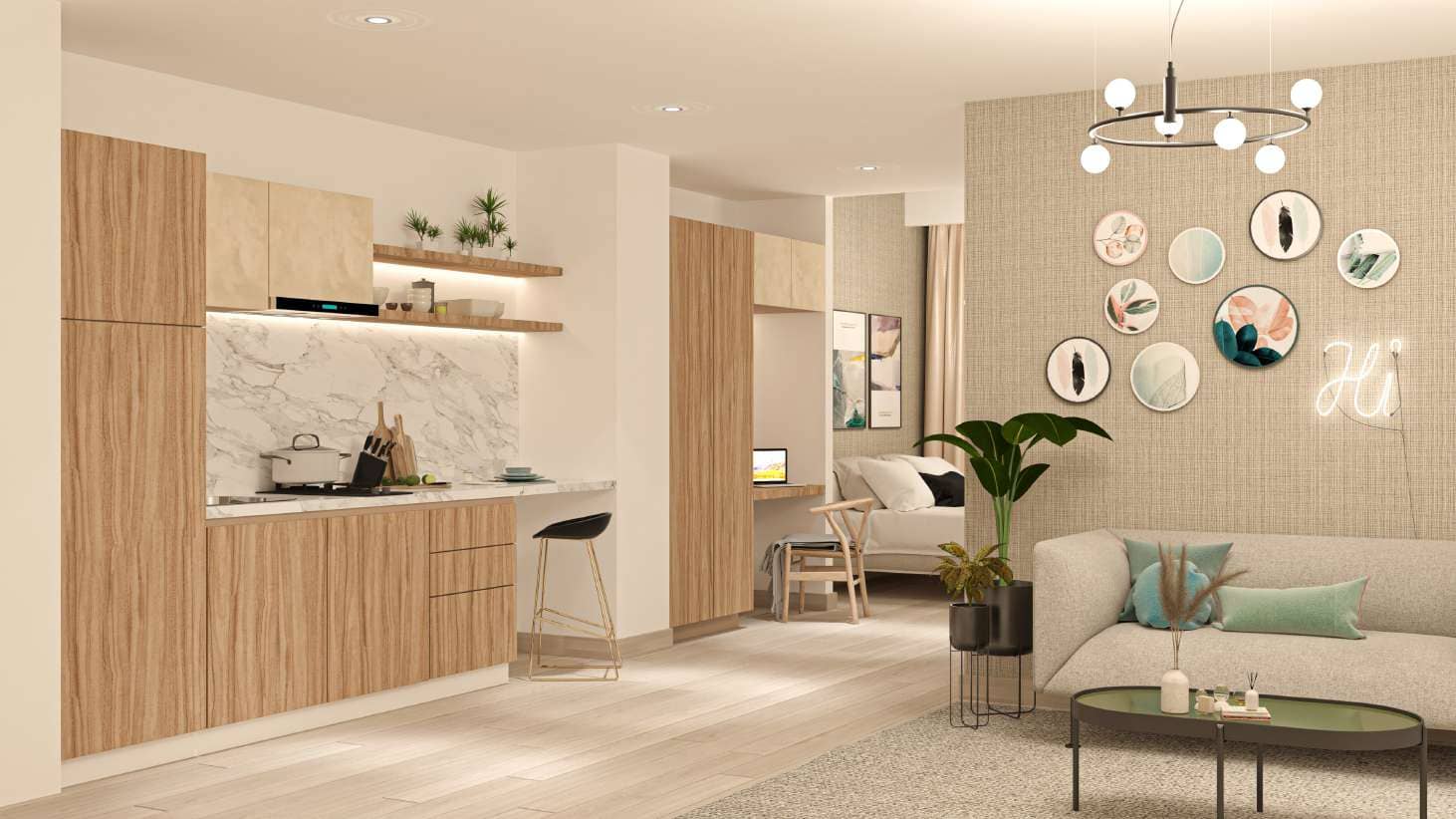 Aura Residences by Grovy Developers, image 2 of 6. Render supplied by developer.