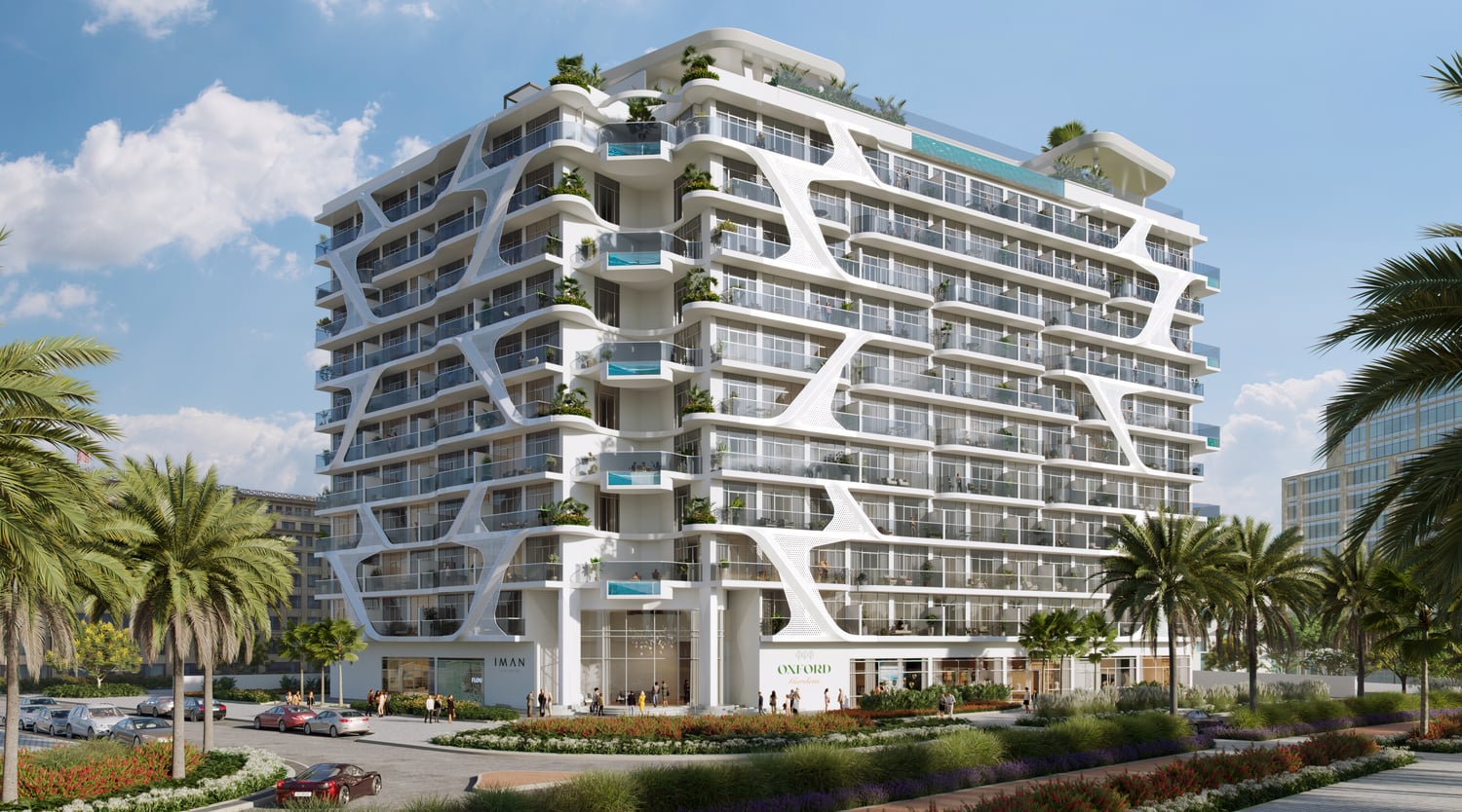 Oxford Gardens by IMAN Developers, Al Barsha South 3. Render supplied by developer.