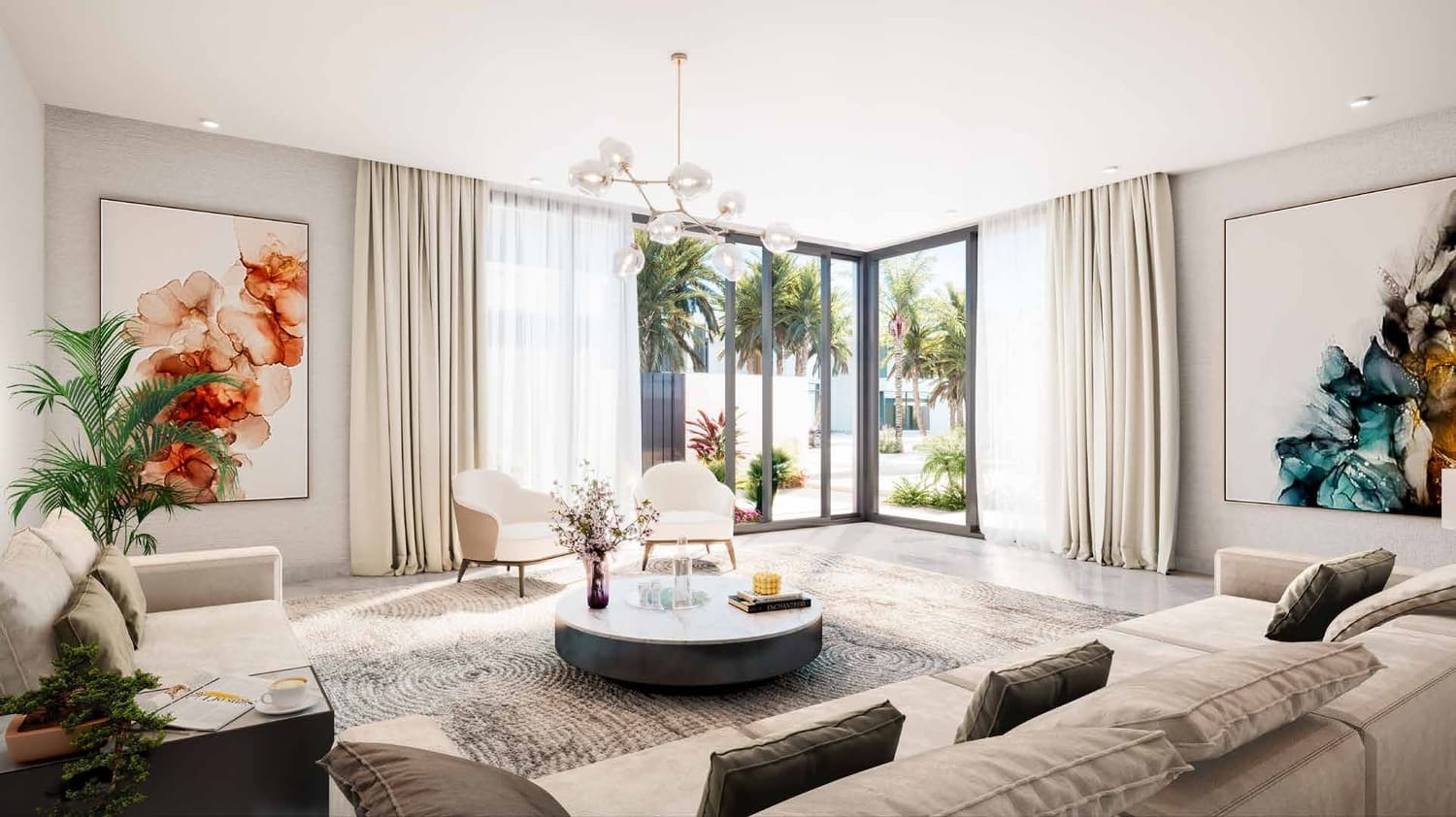 Saadiyat Lagoons by Aldar, image 5 of 14. Render supplied by developer.
