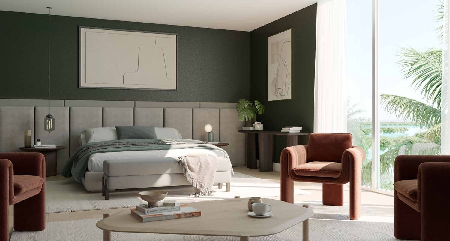 Saadiyat Lagoons by Aldar, image 6 of 14. Render supplied by developer.