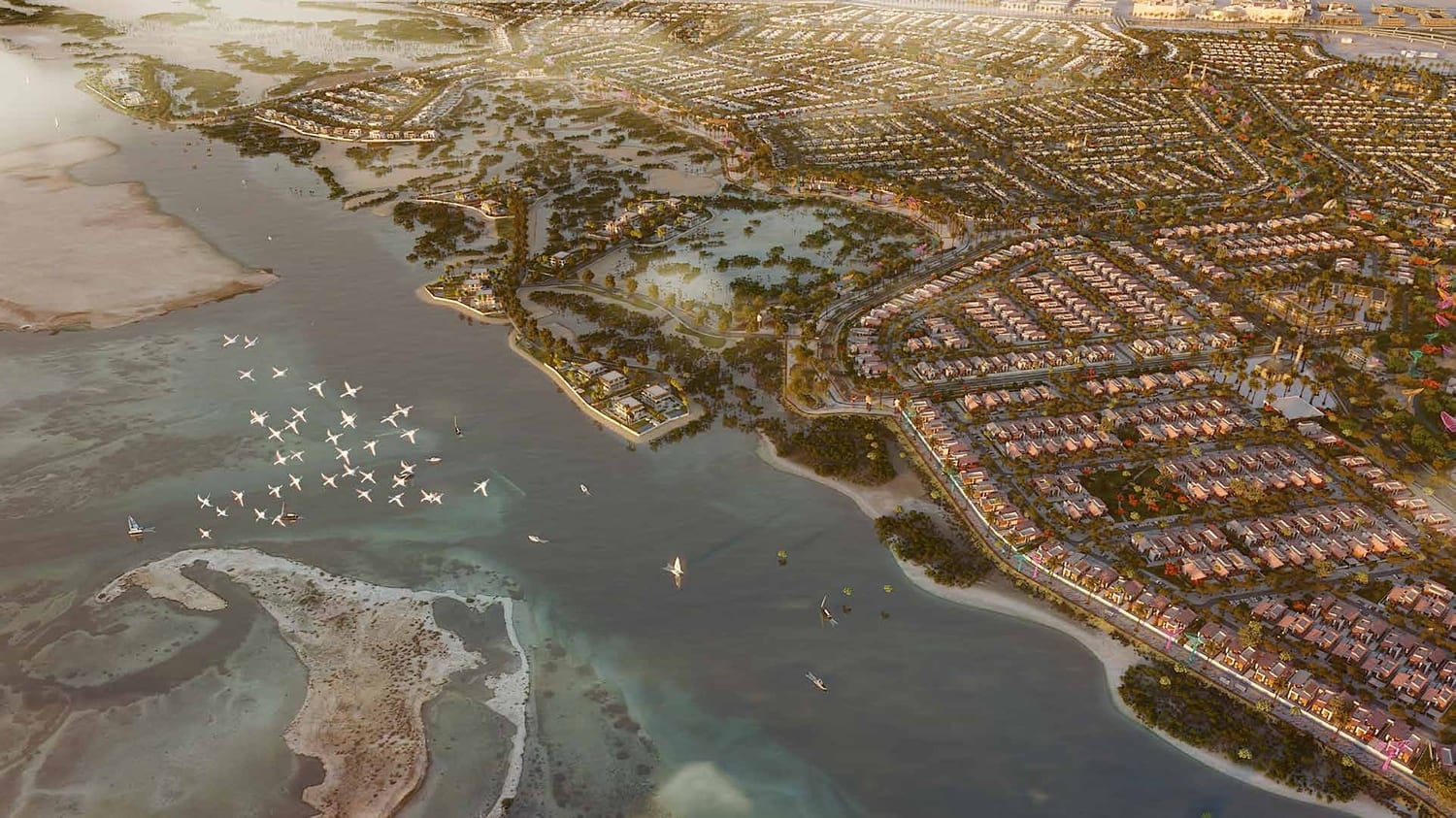 Saadiyat Lagoons by Aldar, image 14 of 14. Render supplied by developer.