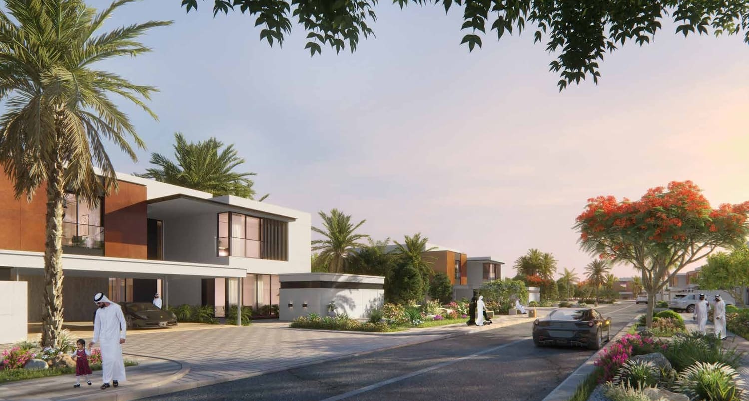 Saadiyat Lagoons by Aldar, image 1 of 14. Render supplied by developer.