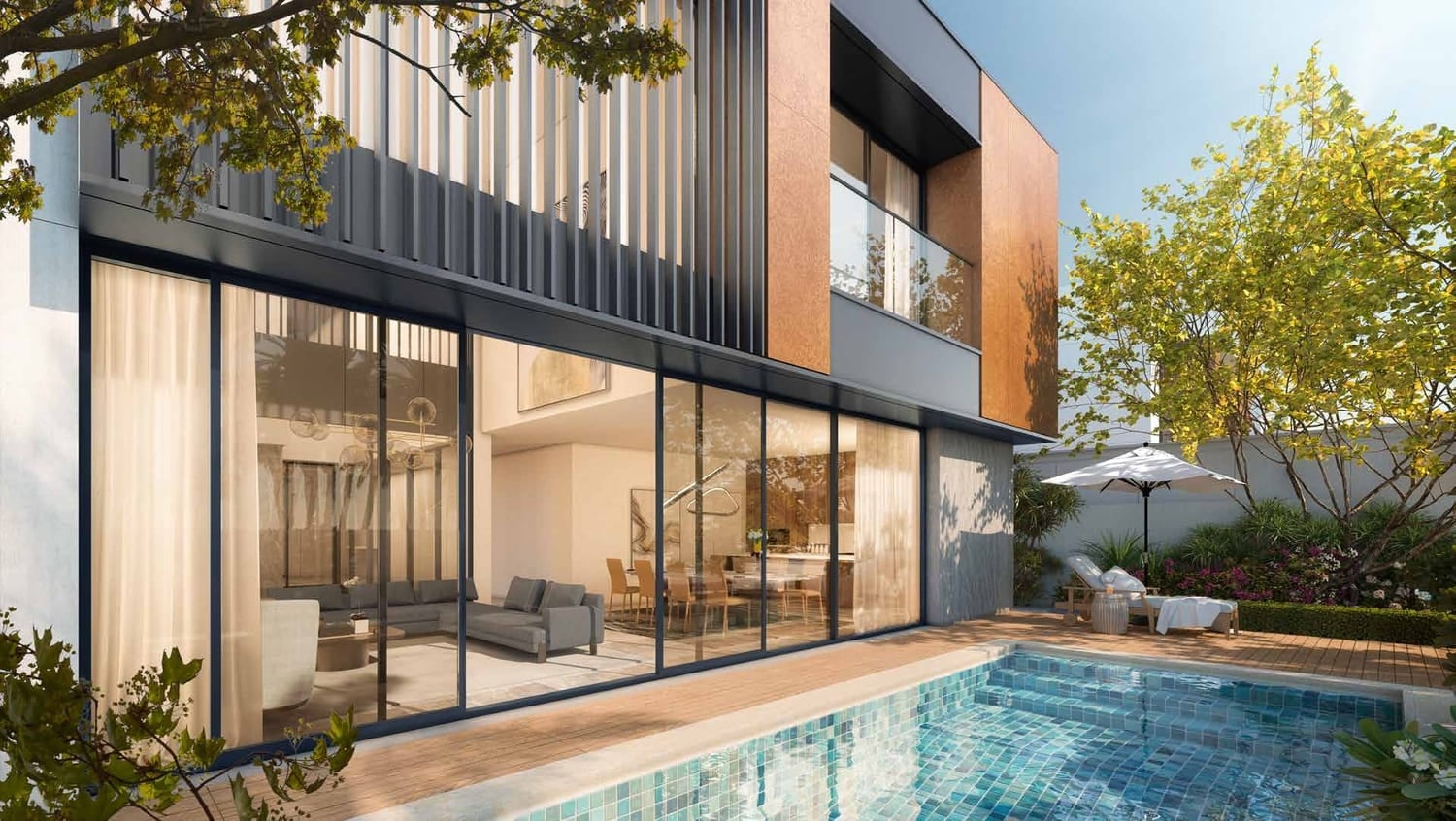 Saadiyat Lagoons by Aldar, image 2 of 14. Render supplied by developer.