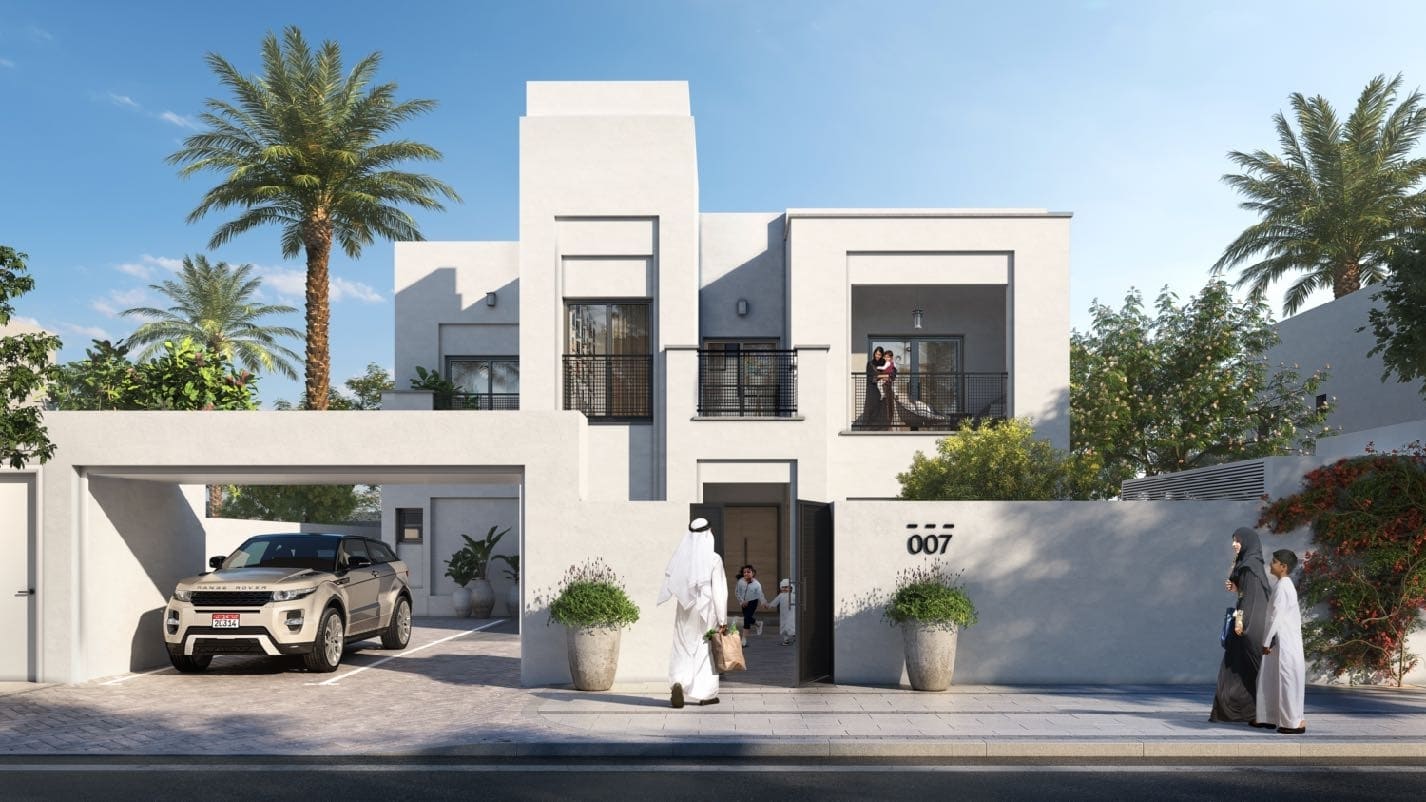 Fay Alreeman 1 by Aldar, Al Shamkhah. Render supplied by developer.