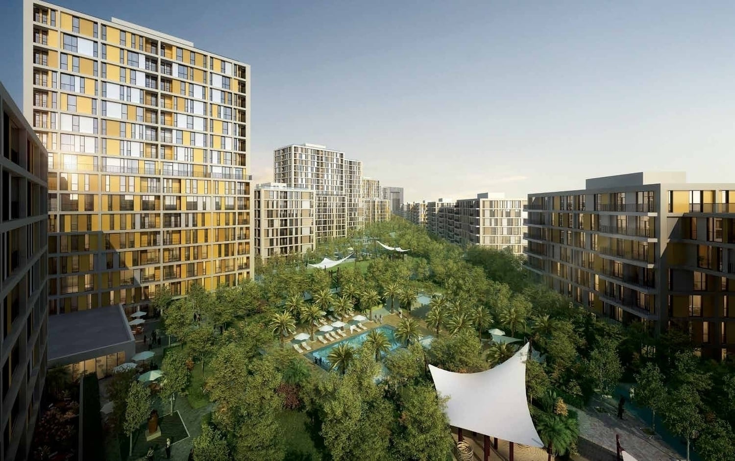 Afnan by Deyaar Development, Dubai Production City. Render supplied by developer.