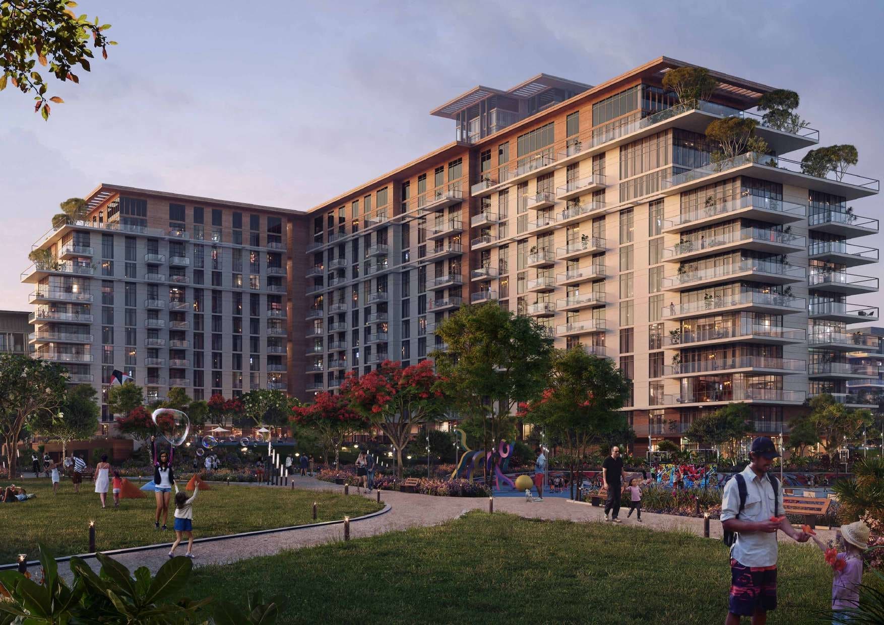 Laurel Central Park by Meraas, DIFC (Dubai International Financial Center). Render supplied by developer.