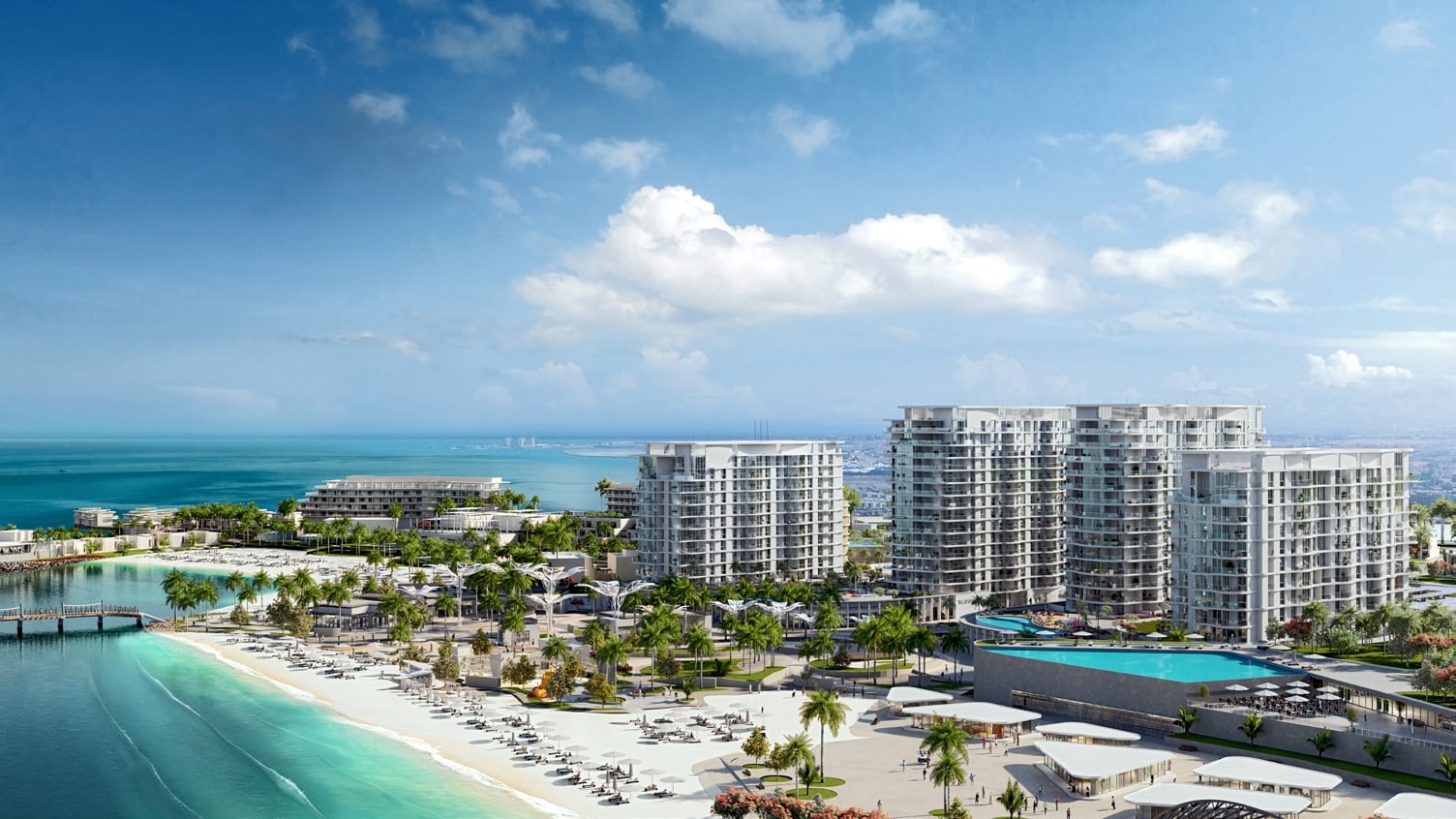 Nasim Lofts at Bay Residence by RAK Properties, Mina Al Arab. Render supplied by developer.