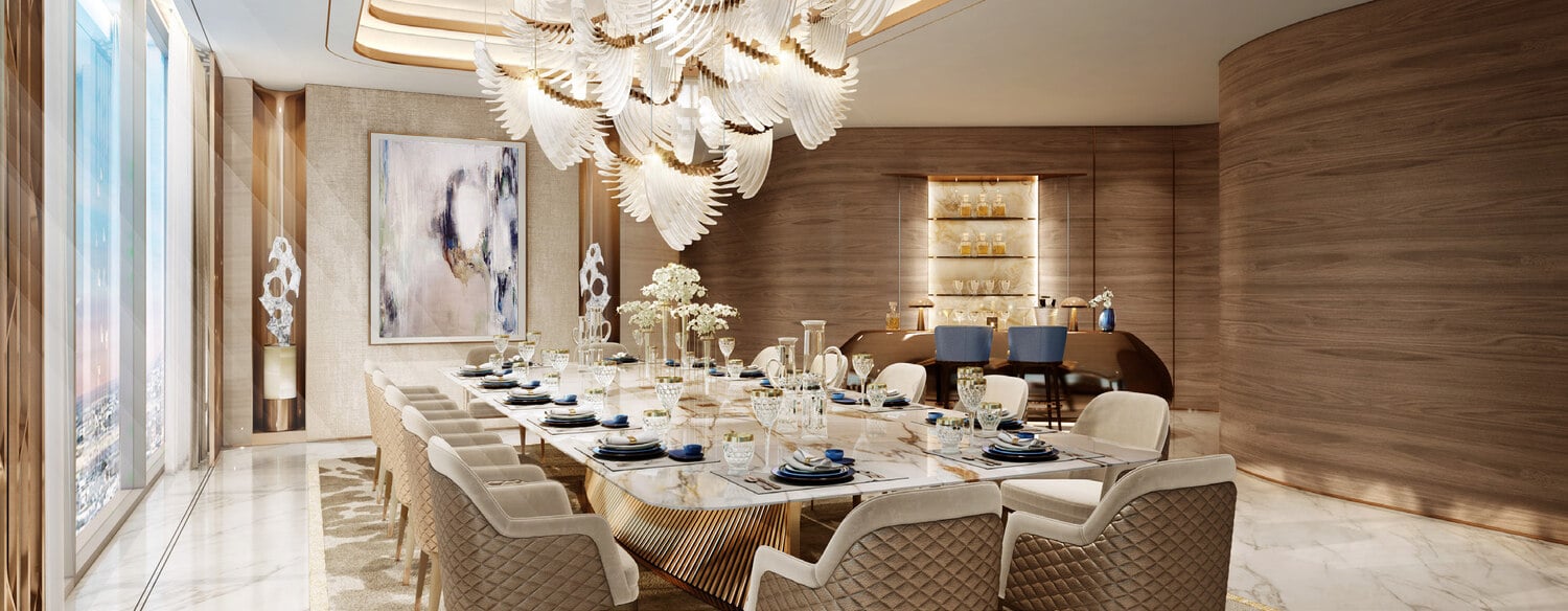 Fairmont Residences Dubai Skyline by RSG Group, image 3 of 6. Render supplied by developer.