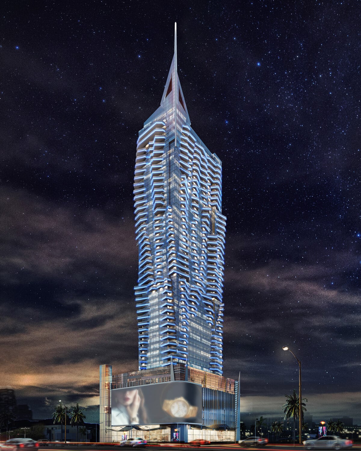 Fairmont Residences Dubai Skyline by RSG Group, image 1 of 6. Render supplied by developer.