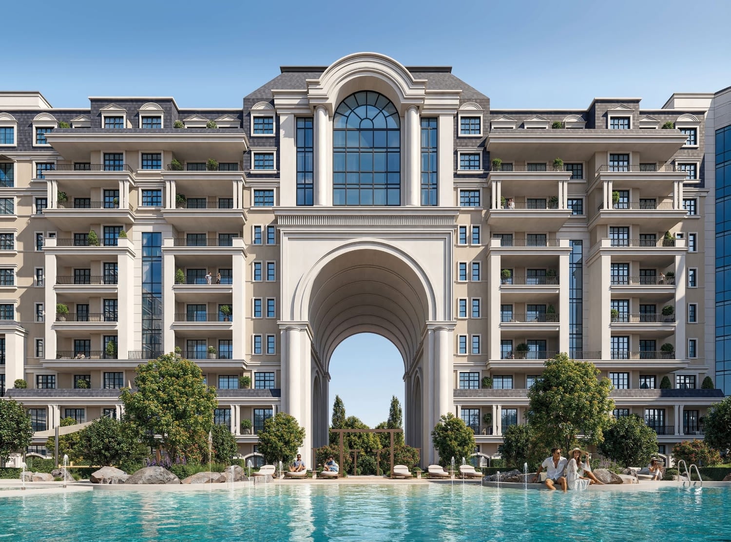 Bab Al Qasr Garden Residence 66 by Burtville Developments in Masdar City, render supplied by developer