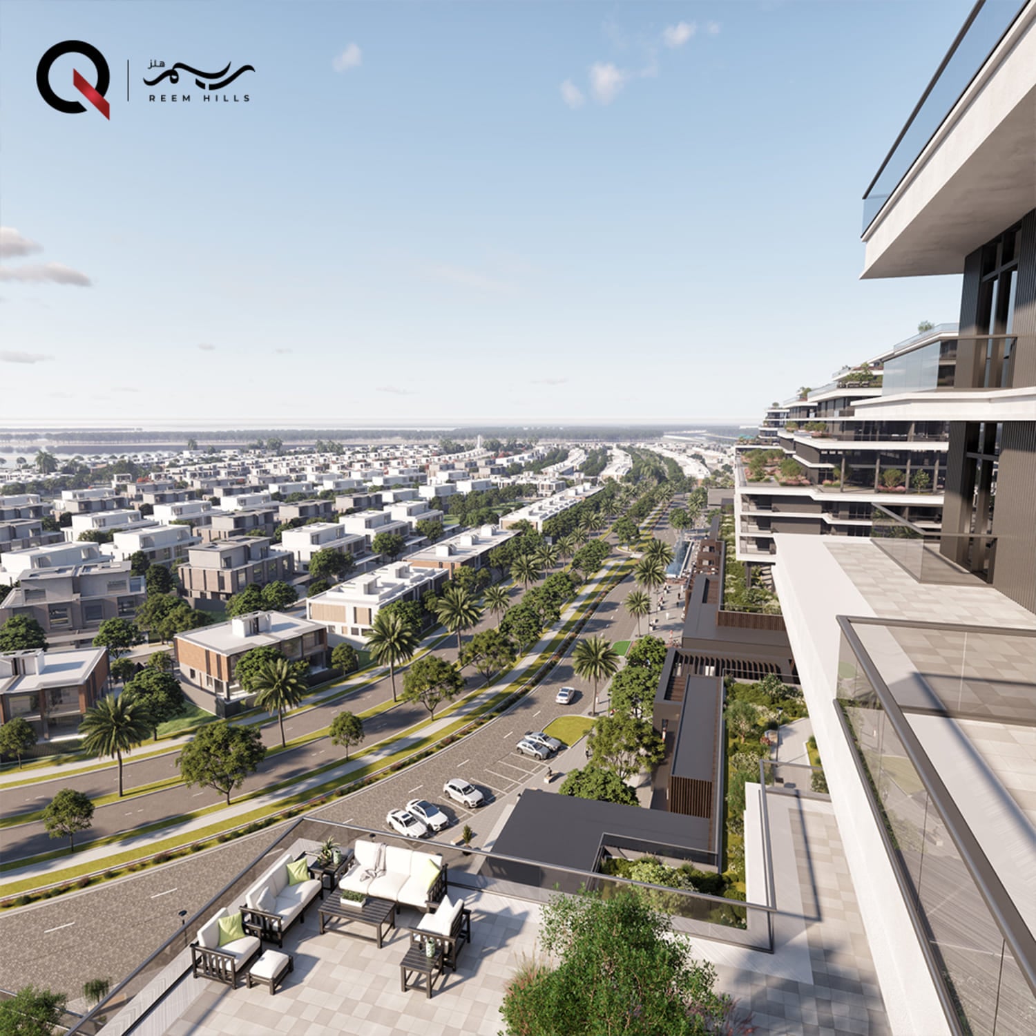 Reem Hills Apartments Phase 2 by Q Properties, image 3 of 15. Render supplied by developer.