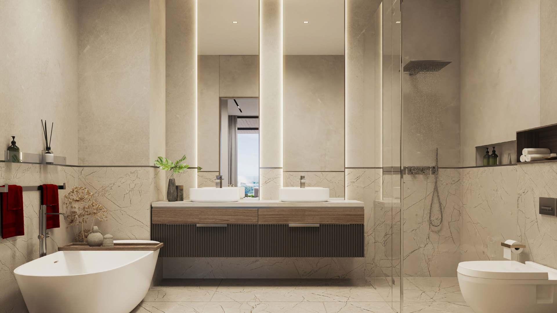 Reem Hills Apartments Phase 2 by Q Properties, image 12 of 15. Render supplied by developer.