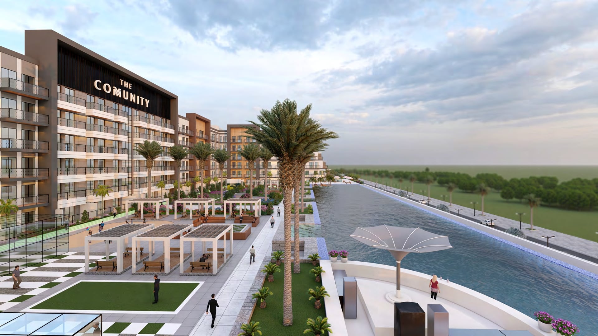 The Community Motor City by AQUA Developments, image 2 of 7. Render supplied by developer.
