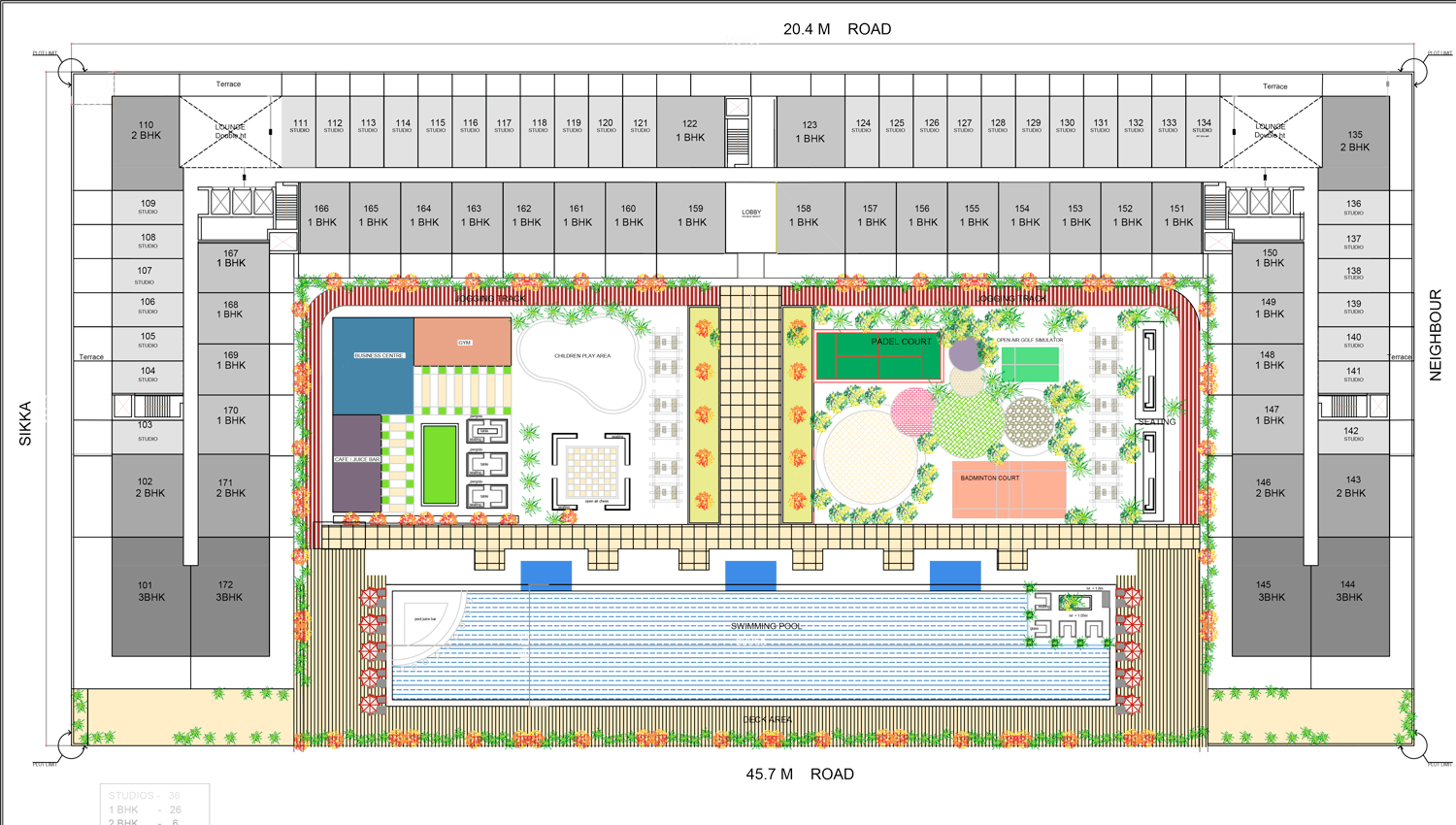 The Community Motor City by AQUA Developments, image 7 of 7. Render supplied by developer.