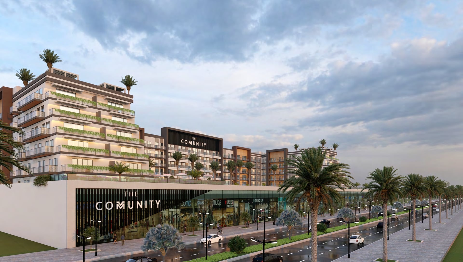 The Community Motor City by AQUA Developments, Dubai Motor City. Render supplied by developer.