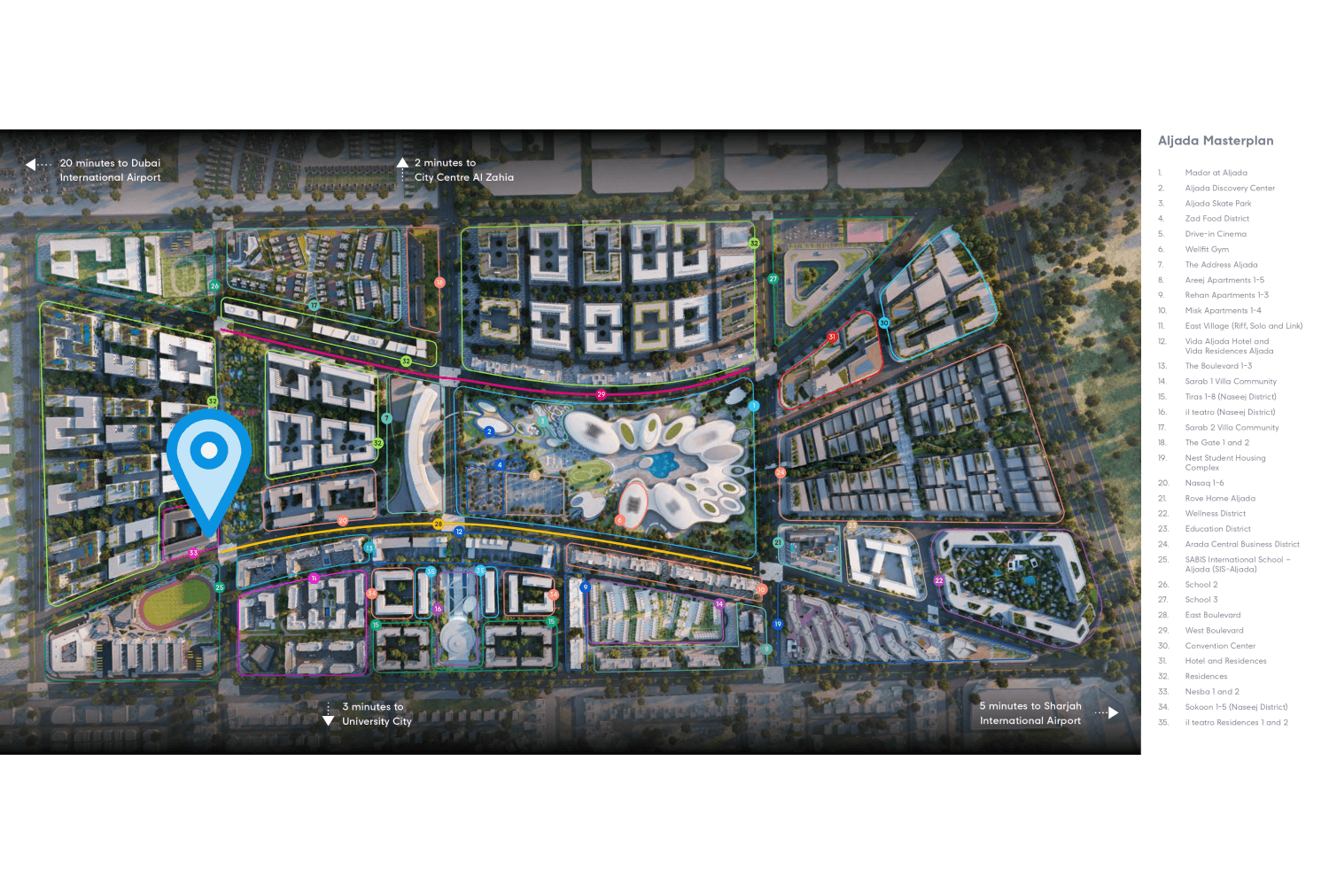 Nesba 2 Aljada by ARADA, image 6 of 6. Render supplied by developer.